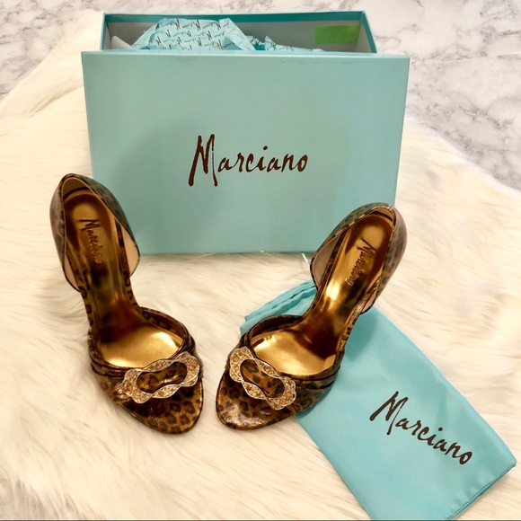 M A R C I A N O : “PM Tessa” Peep-toe Heels - Picture 1 of 8